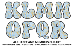 Fairytale Princess Alphabet Letters &amp; Numbers Clipart PNG Product Image 3