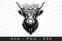 Highland cow SVG | SVG Cut files | Cricut Product Image 1