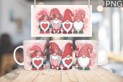 Valentine&#039;s Day Mug Wrap Design-Valentine Gnome Sublimation Product Image 1
