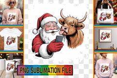 Sweet PNG Designs for TSHIRTS, Funny Santa Product Image 1