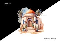 Watercolor Moroccan Clipart Product Image 1