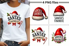 Santa's Favorite PNG, Funny Christmas Designs Product Image 1