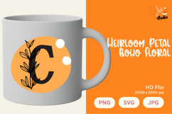 Heirloom Petal Boho Floral Monogram Product Image 1