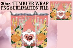 Heartfelt Sublimation 20oz tumbler wrap, Valentines Product Image 1