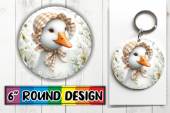Radiant Car Coaster Circle PNG, Goose Product Image 1