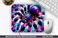 Spiders Mouse Pad Sublimation, Halloween Mouse Pad PNG Desig Product Image 1