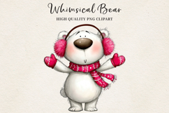Whimsical Bear Clipart | Cute Hand-Drawn Bear Illustration Product Image 1
