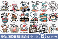 Vintage Kitchen Sublimation Bundle PNG Product Image 1