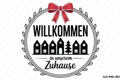 Willkommen in Unserem Zuhause Svg | Christmas Svg | Svg File Product Image 1