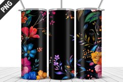 Flowers Tumbler Wrap | Sublimation Design | Tumble PNG Product Image 2