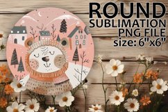 Dynamic Round Design for Keychains , Winter Product Image 1