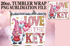 Radiant thoughts 20oz tumbler wrap, Valenines Product Image 1