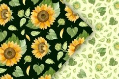 Sunflowers clipart, patterns, frames, hearts &amp; wreaths Product Image 13