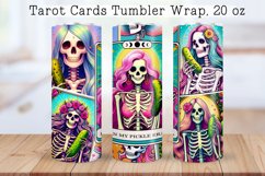 Skeleton tarot cards Tumbler wraps BUNDLE PNG, 20 oz. Product Image 16