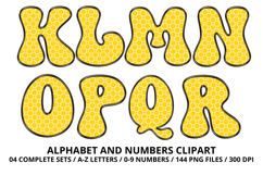 Summer Alphabet &amp; Numbers PNG Clipart Doodle Letters 300 DPI Product Image 3
