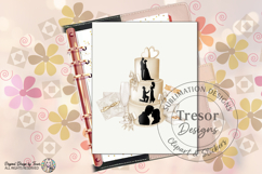 Elegant Wedding Cake PNG Bride Groom Love Clipart Design Product Image 5