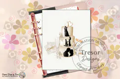 Elegant Wedding Cake PNG Bride Groom Love Clipart Design Product Image 5