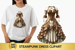 steampunk dress Clipart, steampunk dress png Product Image 1