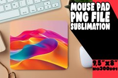 Sublimation Mouse Pad with Bold Gradient Designs Product Image 1