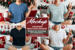 Christmas Sweatshirt Mockup Set Christmas Sweatshirt Mockup Product Image 1