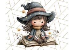 Spooky Little Witches Halloween Clipart PNG Product Image 5