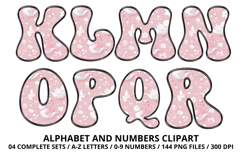 Baby Girl Alphabet PNG Cute Baby Letters &amp; Numbers 300 DPI Product Image 3