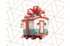 Christmas Train Ride PNG Clipart with Yeti and Elves Product Image 5