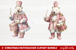 2 Christmas Nutcracker Clipart | Festive Holiday Nutcracker Product Image 1