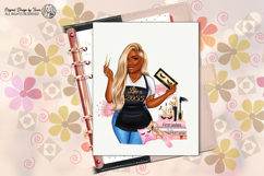 Blonde Black Lash Artist Woman PNG Boss Babe Beauty Design Product Image 10