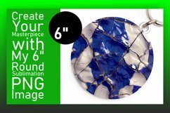 Crystal Circle Splendor: Sublimation Ornament Product Image 1