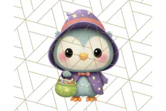 Kawaii Halloween Clipart Cute Kids and Candy Elements Png Product Image 5