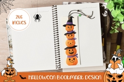 Halloween Bookmark Design, Cartoon Pumpkins Bookmark Product Image 1
