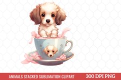 Animals Stacked Sublimation Clipart Product Image 1