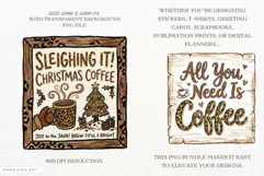 Christmas Coffee Signs PNG Product Image 2