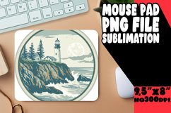 Sublimation Mouse Pad Landscape Art PNG Product Image 1