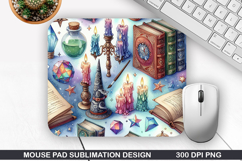 Books Mouse Pad, Halloween Mouse Pad PNG Design Product Image 1