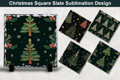 Christmas Tree Square Sublimation Slate Designs Product Image 1