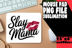 Playful Mouse Mat Sublimation PNG, Mother's Day Product Image 1