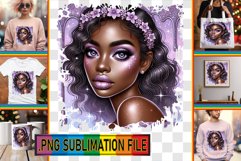 RADIANT TSHIRT Designs Sublimation, Afro Girl Product Image 1