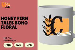 Honey Fern Tales Boho Floral Monogram Product Image 1