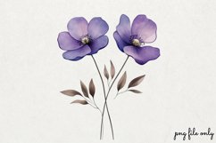 Wild flowers butterflies and dragonfly Clipart PNG Product Image 1