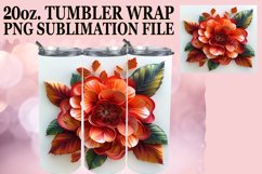 Whimsical Spring Flower 20oz Tumbler Design Product Image 1