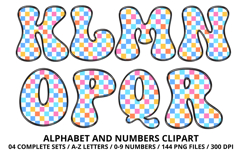 Summer Alphabet &amp; Numbers PNG Clipart Doodle Letters 300 DPI Product Image 3