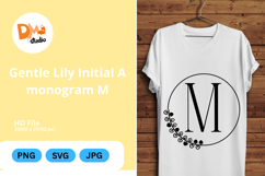 Gentle Lily Initial Monogram Product Image 1