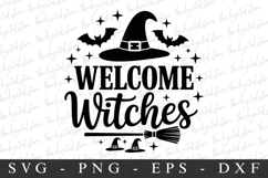 Welcome Witches Svg | Halloween Svg | Cricut Product Image 1