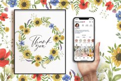 Watercolour Summer Flowers Fields Product Image 8