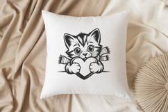 Kawaii Cat SVG Bundle, Kitten Clipart Product Image 7