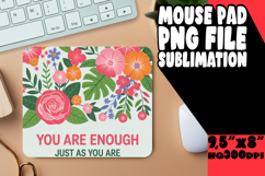 VIBRANT MOUSE MAT INNOVATIVE DESIGN, Flower Quote Product Image 1