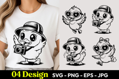 Photographer Chick SVG PNG Product Image 1