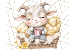 Warm &amp; Fuzzy Mornings PNG Clipart, Cozy Animal Art Download Product Image 5